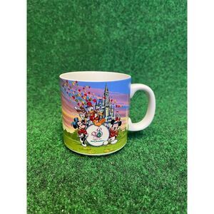 Y2K Disney World Mickey Minnie Mouse Coffee Mug Tea Cup Glass Unisex VTG